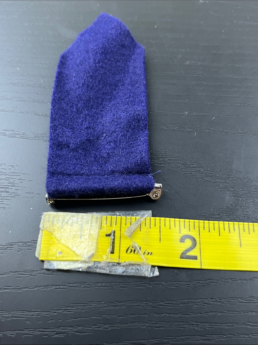 Official Girl Scout Insignia Tab Navy Blue Uniform Pin Holder GSUSA Replacement - Picture 4 of 4